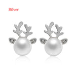 Pearl Deer Earrings