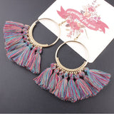 Women Ethnic Big Drop Earrings