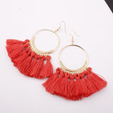 Women Ethnic Big Drop Earrings