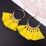 Handmade Statement Tassel Earrings