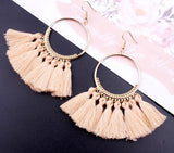 Handmade Statement Tassel Earrings