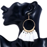 Women Ethnic Big Drop Earrings