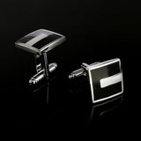 Style Black Rectangle Cufflinks