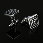 Style Black Rectangle Cufflinks