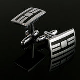 Style Black Rectangle Cufflinks