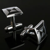 Style Black Rectangle Cufflinks