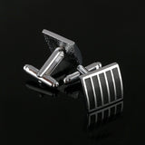 Style Black Rectangle Cufflinks