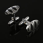 Style Black Rectangle Cufflinks