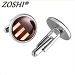 ,Men Jewelry French shirt Silver cufflink