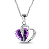 6 colors lady Heart Necklace