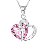 6 colors lady Heart Necklace