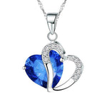 6 colors lady Heart Necklace