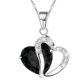 6 colors lady Heart Necklace