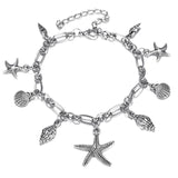 Boho Wave Turtle Pendant Anklets For Women 2018 Shell Anklet Bracelets On The Leg Bohemian Foot Ocean Jewelry 2018 Drop Shipping