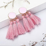 Handmade Statement Tassel Earrings