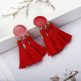 Handmade Statement Tassel Earrings