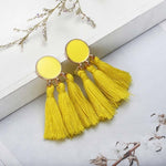 Handmade Statement Tassel Earrings