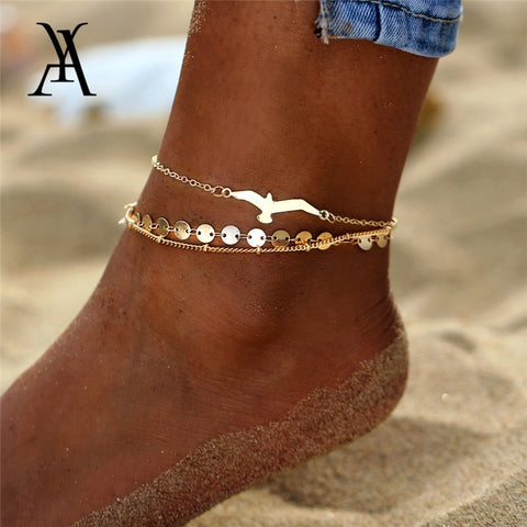 Bohemian Eagle Sequins Anklets Bracelet