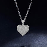 Classic Cubic Zircon Heart Necklaces