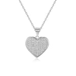 Classic Cubic Zircon Heart Necklaces