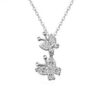 New Arrival Cubic Zircon Butterfly Necklaces