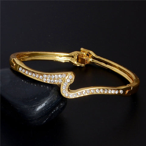 Classic Fashion Jewelry Goldn Crystal Bracelet